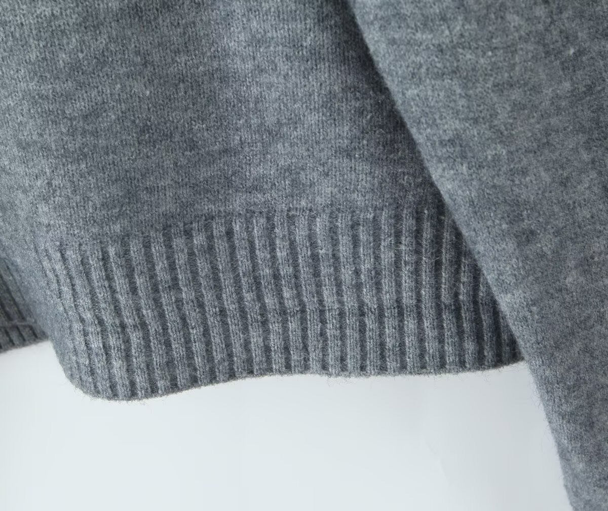 CARDIGAN MIT FELLKRAGEN