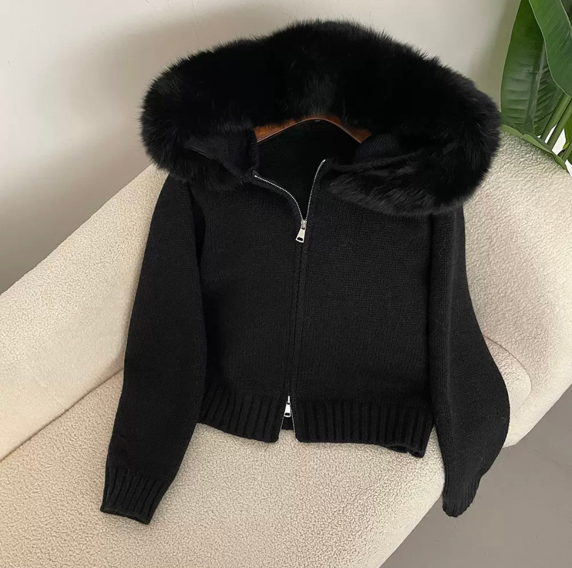 VIRALER FELLKRAGEN CARDIGAN