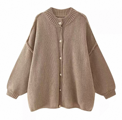 OVERSIZE PULLOVER MIT KNOPF