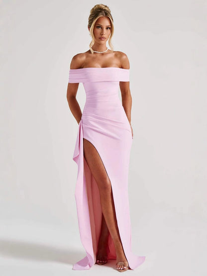 LIVIA – Pink Whispers Maxi Dress