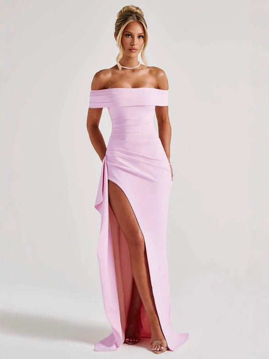 LIVIA – Pink Whispers Maxi Dress