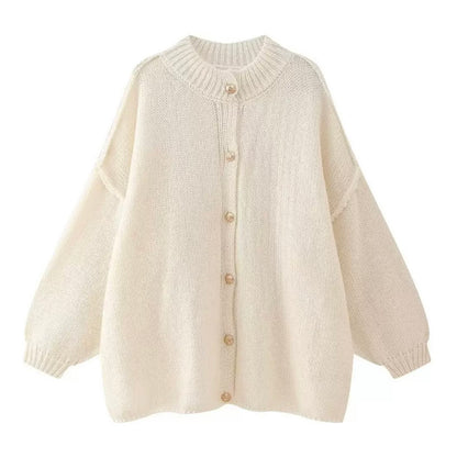 OVERSIZE PULLOVER MIT KNOPF