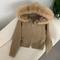 VIRALER FELLKRAGEN CARDIGAN